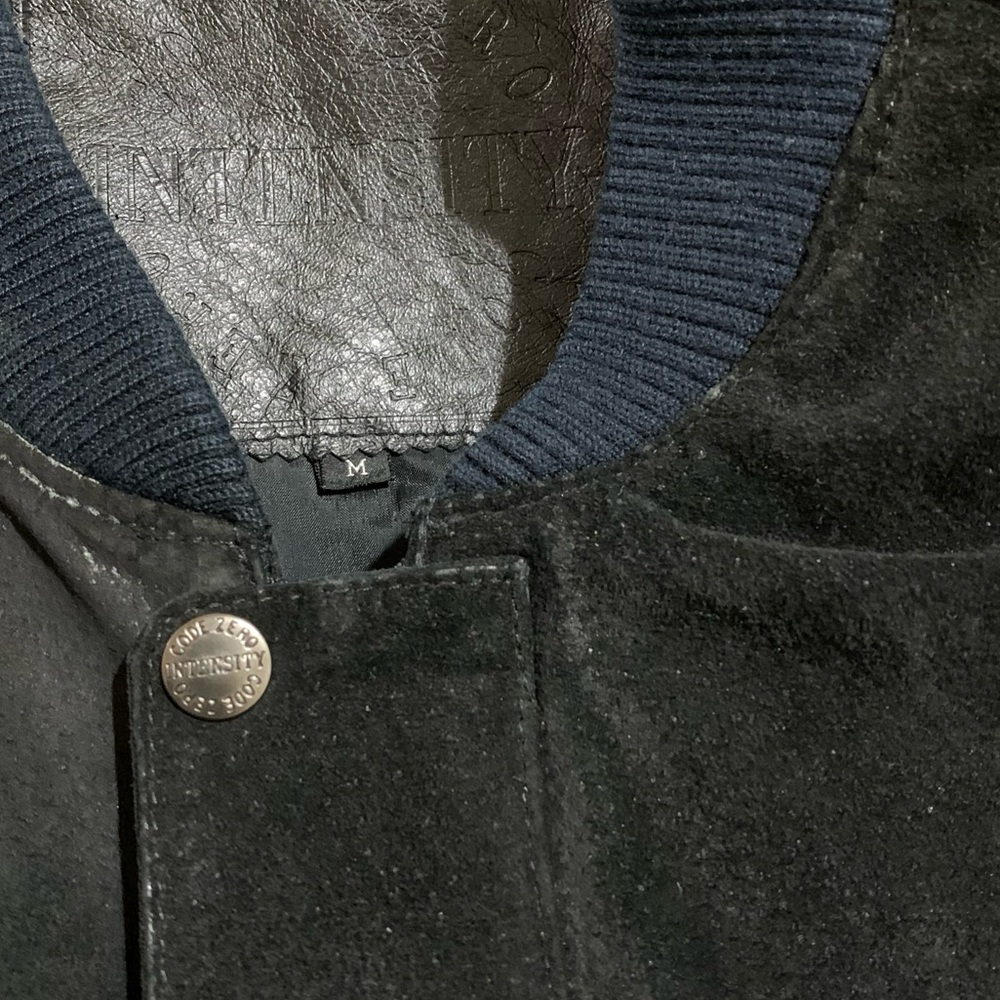 Code Zero Intensity Zip Up Leather Suede Jacket - image 6